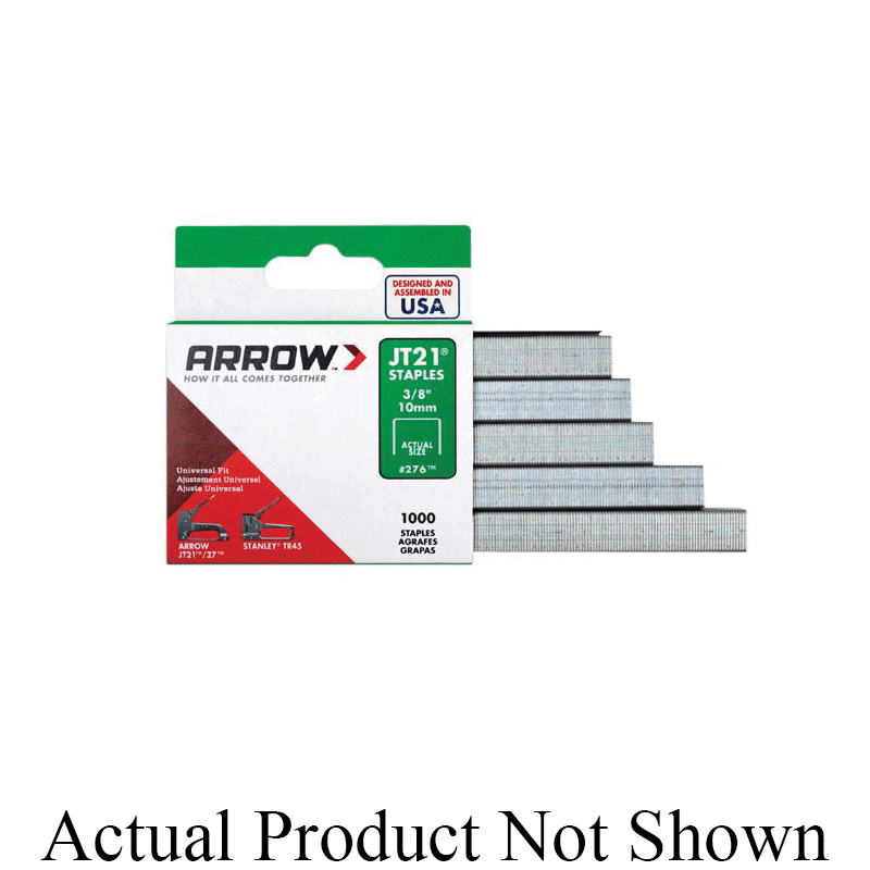 BostwickBraun Hardware Arrow™ JT21 Staples, 5/16 in L Leg, 7/16 in W