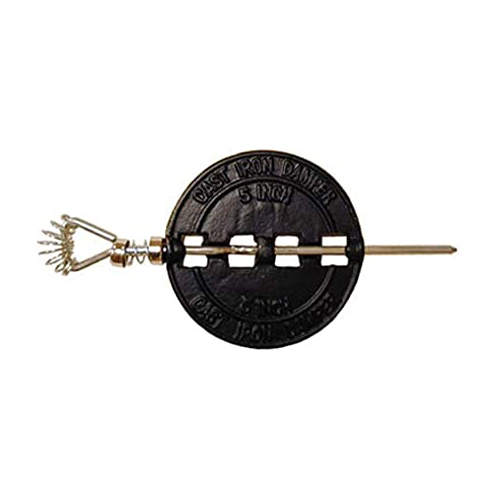 BostwickBraun Hardware Gray Metal 6CID Stove Pipe Damper, 6 in Damper, Cast Iron